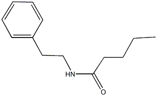 N-(2-phenylethyl)pentanamide 结构式