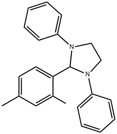 2-(2,4-dimethylphenyl)-1,3-diphenylimidazolidine 结构式