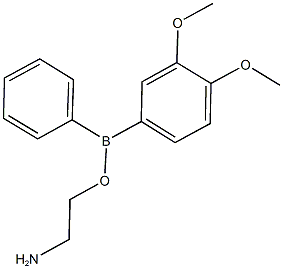 2-aminoethyl 3,4-dimethoxyphenyl(phenyl)borinate 结构式