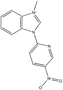 1-methyl-3-(5-nitro-2-pyridinyl)-3H-benzimidazol-1-ium 结构式