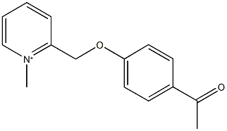 2-[(4-acetylphenoxy)methyl]-1-methylpyridinium 结构式