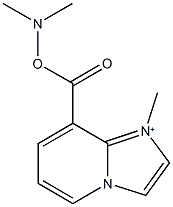 8-{[(dimethylamino)oxy]carbonyl}-1-methylimidazo[1,2-a]pyridin-1-ium 结构式