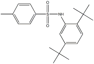 N-(2,5-ditert-butylphenyl)-4-methylbenzenesulfonamide 结构式