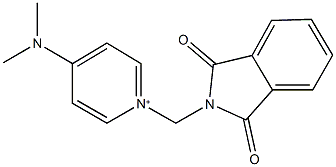 4-(dimethylamino)-1-[(1,3-dioxo-1,3-dihydro-2H-isoindol-2-yl)methyl]pyridinium 结构式