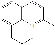 5-methyl-1H,2H,3H-pyrido[3,2,1-ij]quinolinium 结构式