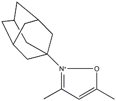 2-(1-adamantyl)-3,5-dimethylisoxazol-2-ium 结构式