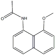 N-(8-methoxy-1-naphthyl)acetamide 结构式