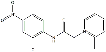 1-[2-(2-chloro-4-nitroanilino)-2-oxoethyl]-2-methylpyridinium 结构式