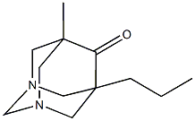 5-methyl-7-propyl-1,3-diazatricyclo[3.3.1.1~3,7~]decan-6-one 结构式