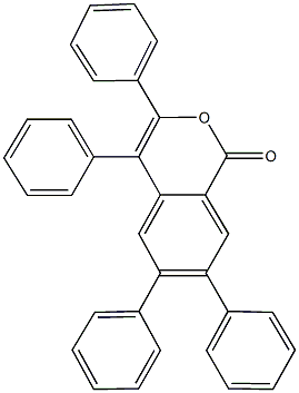 3,4,6,7-tetraphenyl-1H-isochromen-1-one 结构式