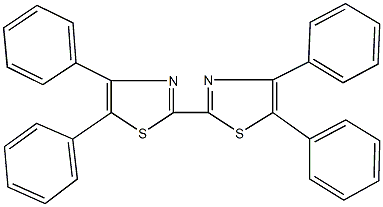 4,4',5,5'-tetraphenyl-2,2'-bis(1,3-thiazole) 结构式