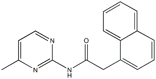 N-(4-methyl-2-pyrimidinyl)-2-(1-naphthyl)acetamide 结构式