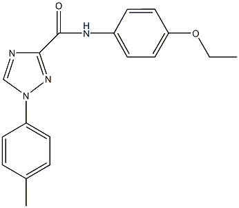 N-(4-ethoxyphenyl)-1-(4-methylphenyl)-1H-1,2,4-triazole-3-carboxamide 结构式