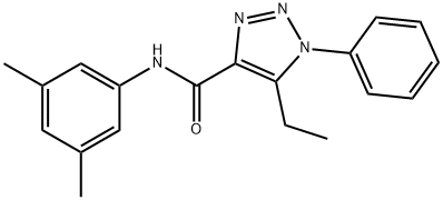 N-(3,5-dimethylphenyl)-5-ethyl-1-phenyl-1H-1,2,3-triazole-4-carboxamide 结构式