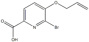 5-(allyloxy)-6-bromo-2-pyridinecarboxylic acid 结构式