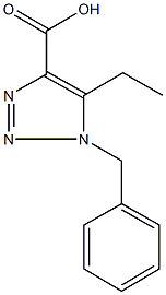 1-苄基-5-乙基-1H-1,2,3-三唑-4-羧酸 结构式