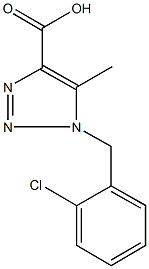 1-(2-氯苄基)-5-甲基-1H-1,2,3-三唑-4-羧酸 结构式