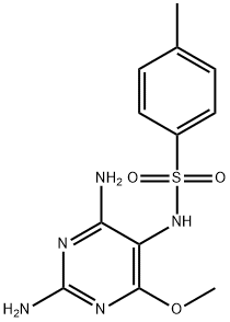 N-(2,4-diamino-6-methoxy-5-pyrimidinyl)-4-methylbenzenesulfonamide 结构式