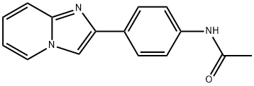 N-(4-imidazo[1,2-a]pyridin-2-ylphenyl)acetamide 结构式