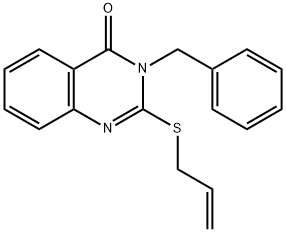 2-(allylsulfanyl)-3-benzyl-4(3H)-quinazolinone 结构式