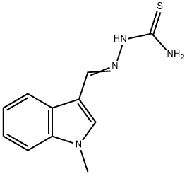 1-methyl-1H-indole-3-carbaldehyde thiosemicarbazone 结构式