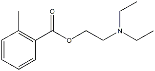 2-(diethylamino)ethyl 2-methylbenzoate 结构式
