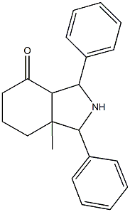 7a-methyl-1,3-diphenyloctahydro-4H-isoindol-4-one 结构式