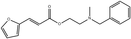 2-[benzyl(methyl)amino]ethyl 3-(2-furyl)acrylate 结构式