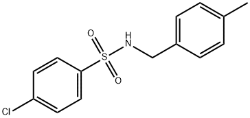 4-chloro-N-(4-methylbenzyl)benzenesulfonamide 结构式