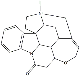 17-methyl-9-oxo-12-oxa-8-aza-17-azoniaheptacyclo[15.5.2.0~1,18~.0~2,7~.0~8,22~.0~11,21~.0~15,20~]tetracosa-2,4,6,14-tetraene 结构式