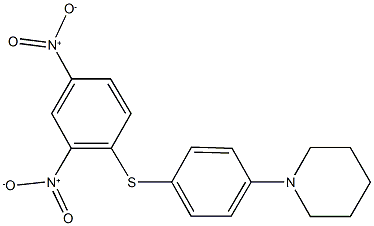 1-[4-({2,4-dinitrophenyl}sulfanyl)phenyl]piperidine 结构式