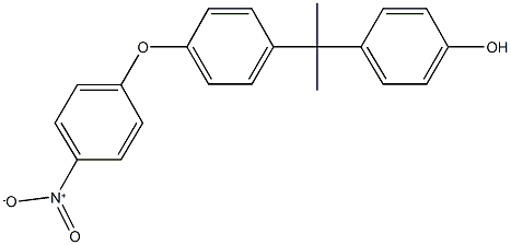 4-[1-(4-{4-nitrophenoxy}phenyl)-1-methylethyl]phenol 结构式