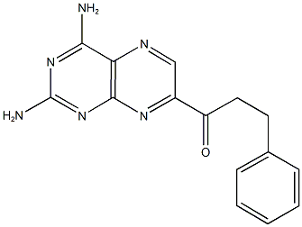 1-(2,4-diamino-7-pteridinyl)-3-phenyl-1-propanone 结构式