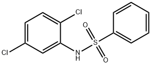 N-(2,5-dichlorophenyl)benzenesulfonamide 结构式