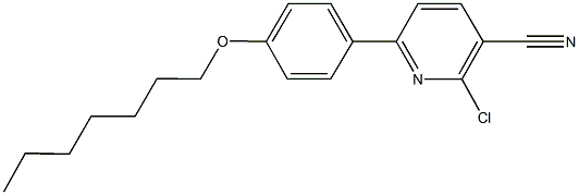 2-chloro-6-[4-(heptyloxy)phenyl]nicotinonitrile 结构式