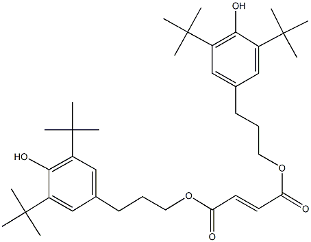 bis[3-(3,5-ditert-butyl-4-hydroxyphenyl)propyl] 2-butenedioate 结构式