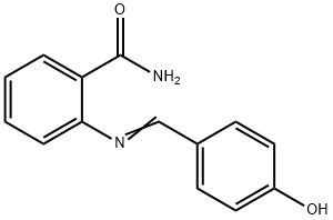 2-[(4-hydroxybenzylidene)amino]benzamide 结构式