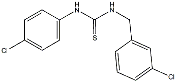 N-(3-chlorobenzyl)-N'-(4-chlorophenyl)thiourea 结构式
