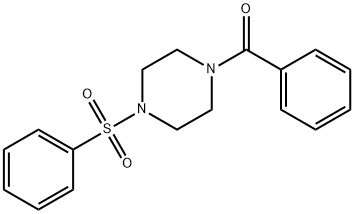 1-benzoyl-4-(phenylsulfonyl)piperazine 结构式