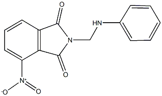 2-(anilinomethyl)-4-nitro-1H-isoindole-1,3(2H)-dione 结构式