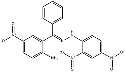 {2-amino-5-nitrophenyl}(phenyl)methanone {2,4-bisnitrophenyl}hydrazone 结构式