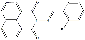 2-[(2-hydroxybenzylidene)amino]-1H-benzo[de]isoquinoline-1,3(2H)-dione 结构式