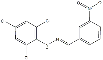 3-nitrobenzaldehyde (2,4,6-trichlorophenyl)hydrazone 结构式