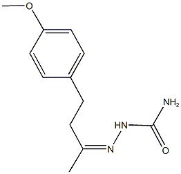 4-(4-methoxyphenyl)-2-butanone semicarbazone 结构式