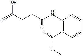 4-[2-(methoxycarbonyl)anilino]-4-oxobutanoic acid 结构式