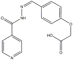 [4-(2-isonicotinoylcarbohydrazonoyl)phenoxy]acetic acid 结构式