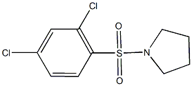 1-[(2,4-二氯苯基)磺酰基]吡咯烷 结构式