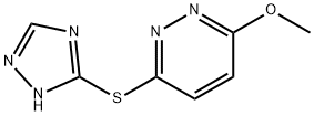 3-methoxy-6-(1H-1,2,4-triazol-3-ylsulfanyl)pyridazine 结构式