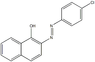 2-[(4-chlorophenyl)diazenyl]-1-naphthol 结构式