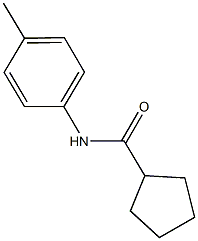 N-(4-methylphenyl)cyclopentanecarboxamide 结构式